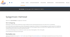 Desktop Screenshot of fysiohalmstad.se