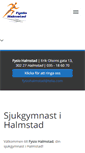 Mobile Screenshot of fysiohalmstad.se