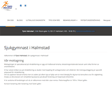 Tablet Screenshot of fysiohalmstad.se